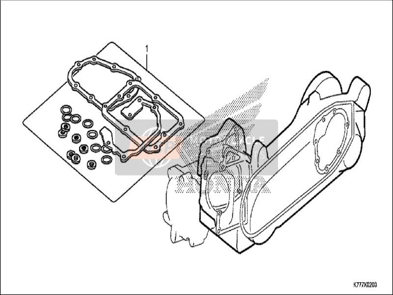 Honda SH150AD 2019 Gasket Kit B for a 2019 Honda SH150AD